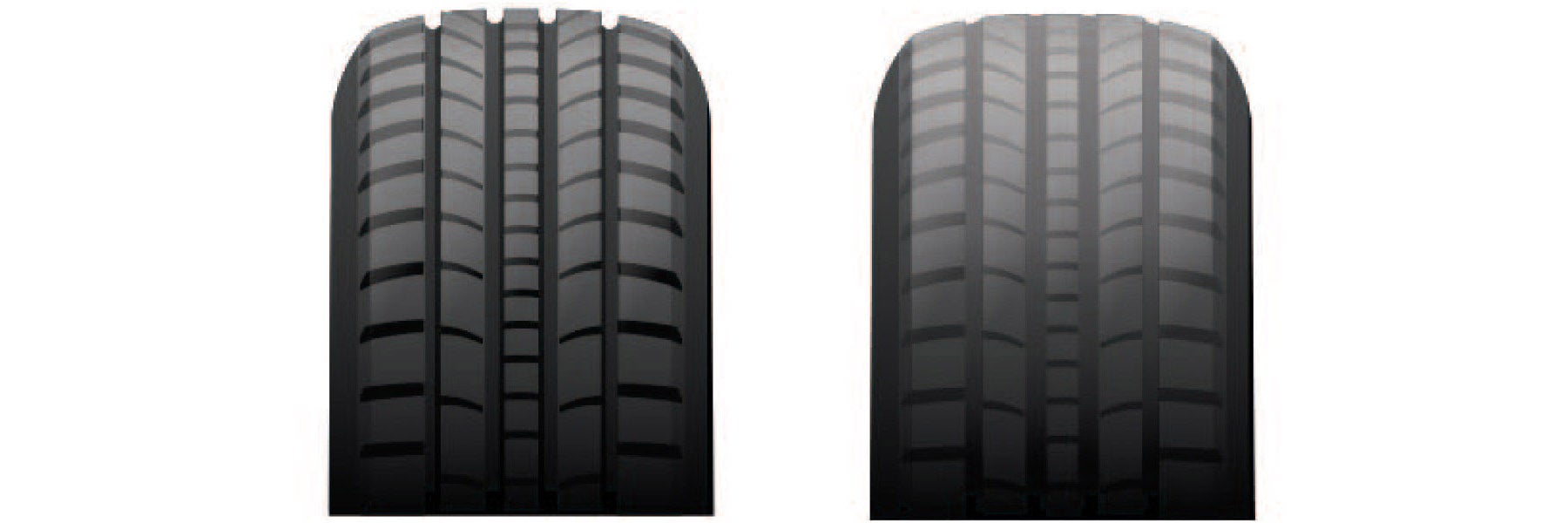 Tire tread depth comparison at Bill Dodge Kia in Westbrook ME