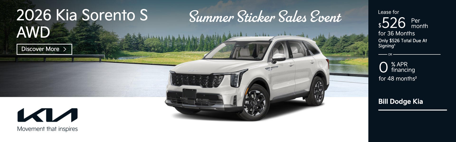 2026 Kia Sorento S AWD