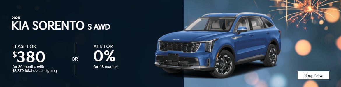 2026 Kia Sorento S AWD offers